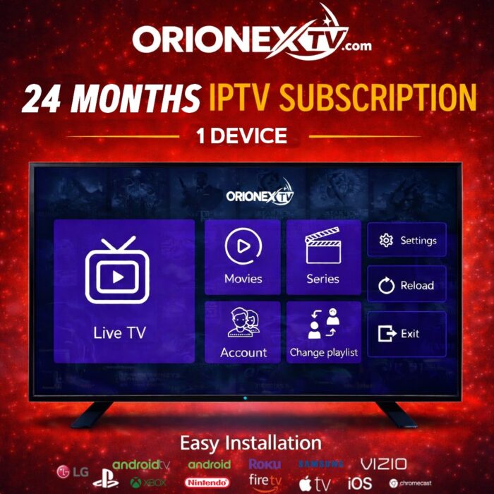2 Years IPTV Subscription | OrionexTV